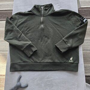 Kangol Born British 1/4 zip mock neck sweather